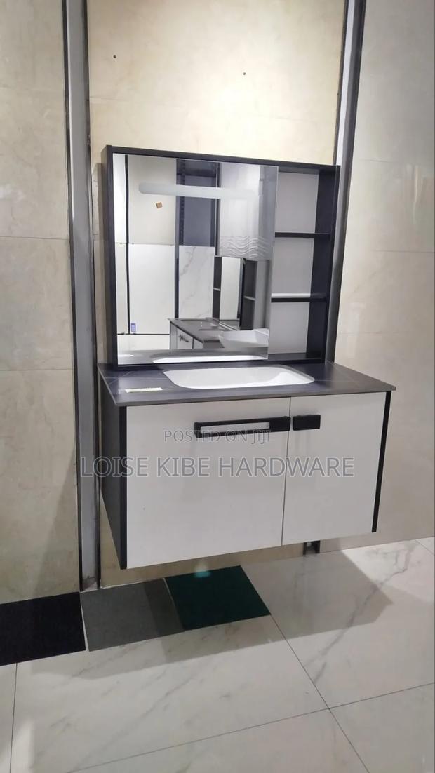 White Vanity Cabinet Available - main view