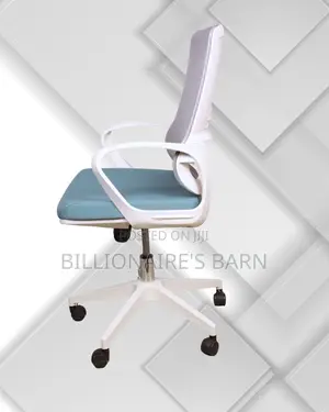 Minimal White Ergonomic Mesh Office Chair