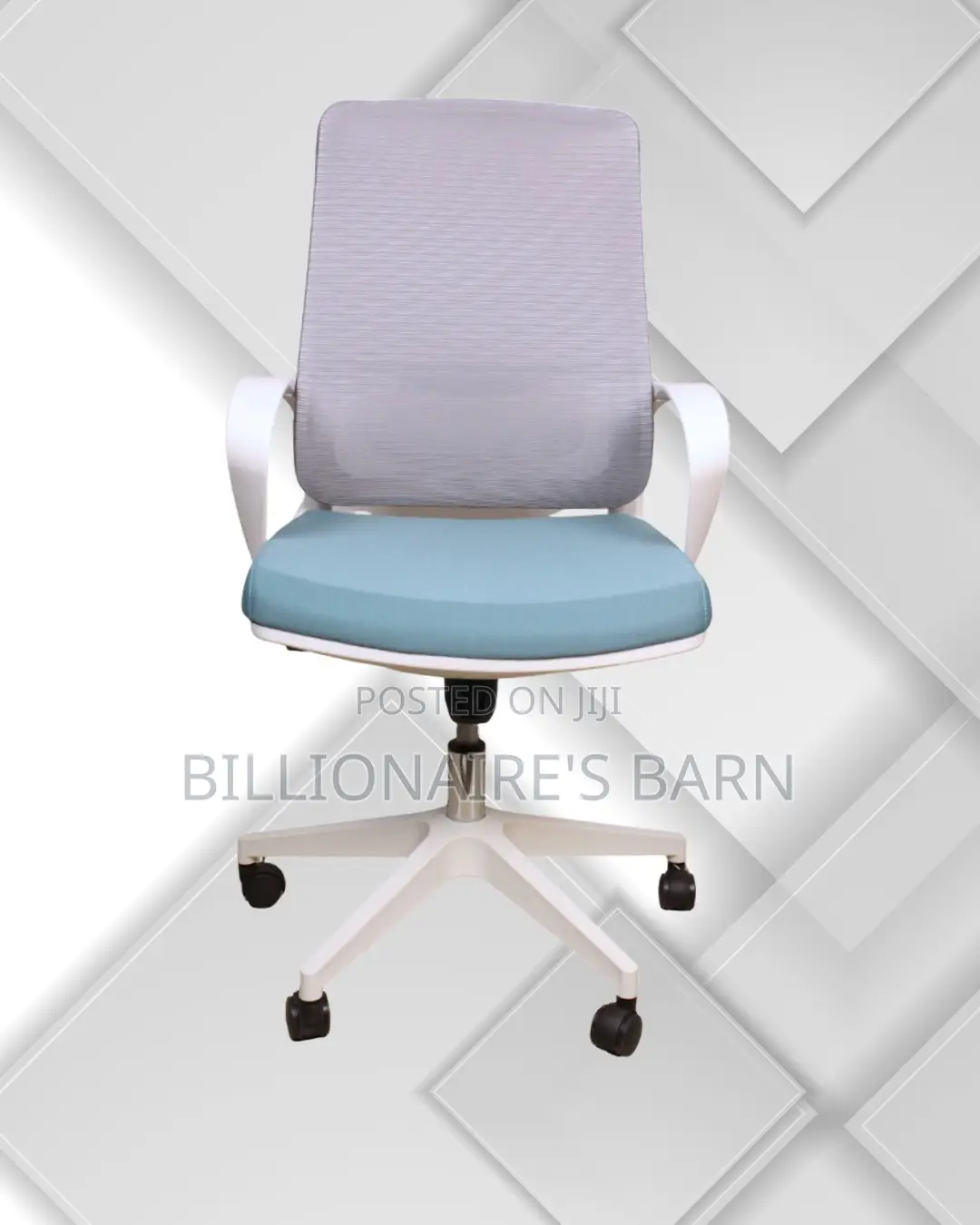 Minimal White Ergonomic Mesh Office Chair