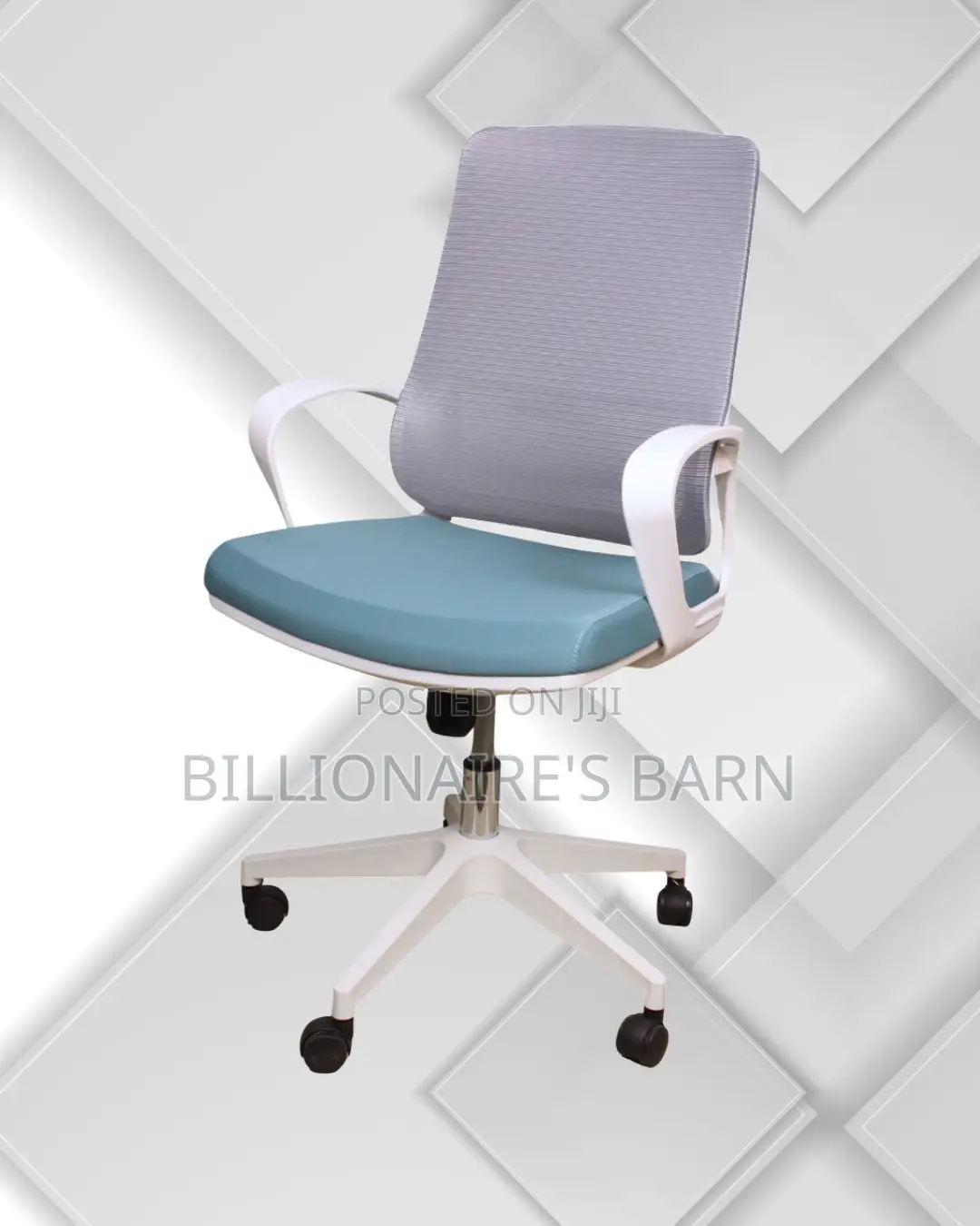 Minimal White Ergonomic Mesh Office Chair