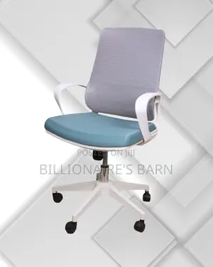 Minimal White Ergonomic Mesh Office Chair