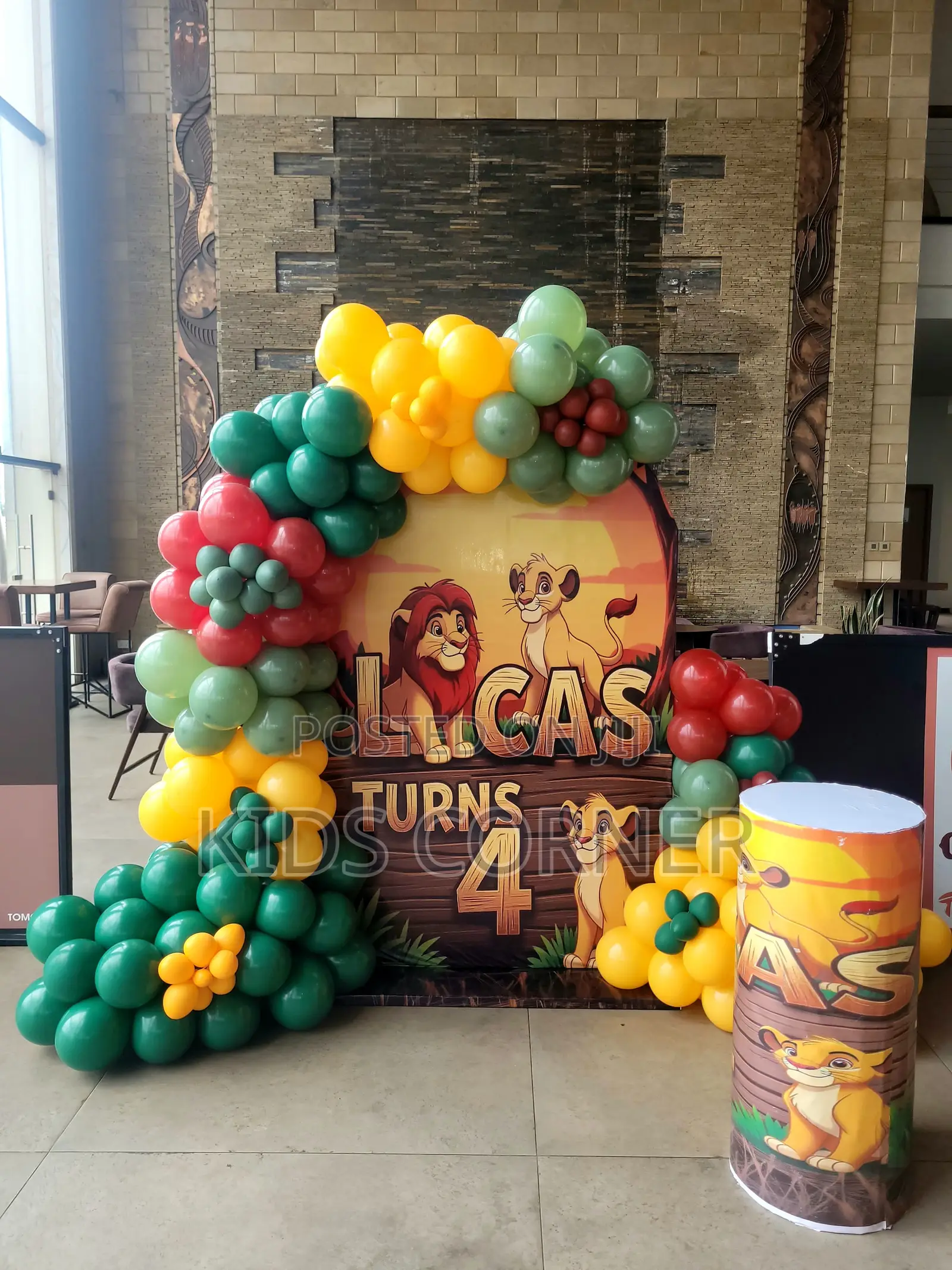 Lion King Themed Birthday Decor