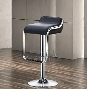 Home Counter Stool; Height Adjustable Leather Swivel Bar Stool