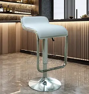Home Counter Stool; Height Adjustable Leather Swivel Bar Stool