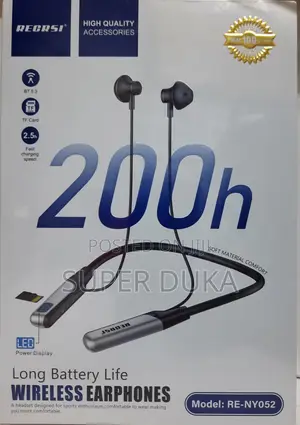 Neckband.Wireless Earphones.Bluetooth Recrsi Re-Ny05 2 Band Set