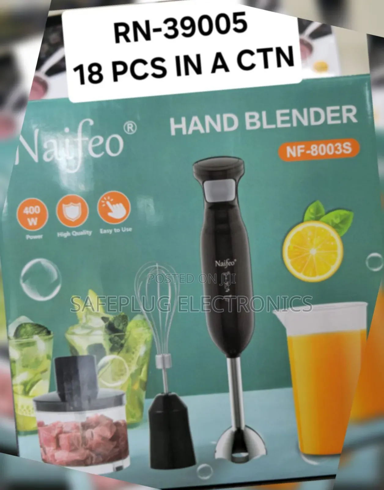 Hand Blender 4-in-1 | 800w Power | Stainless Steel