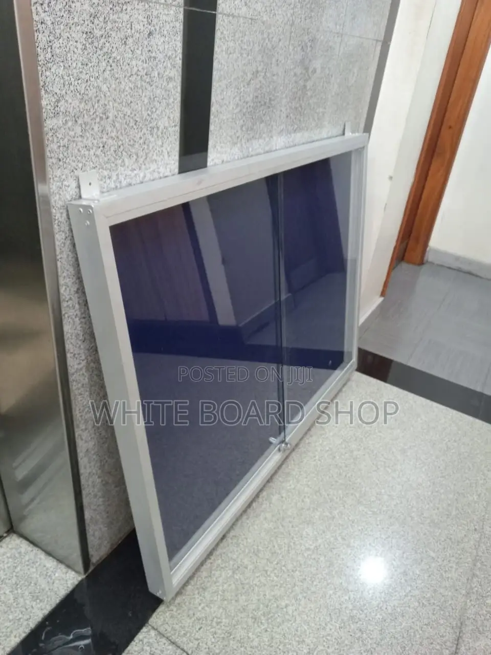 Glass Sliding Noticeboard 150cm X 90cm [5ft*3ft]