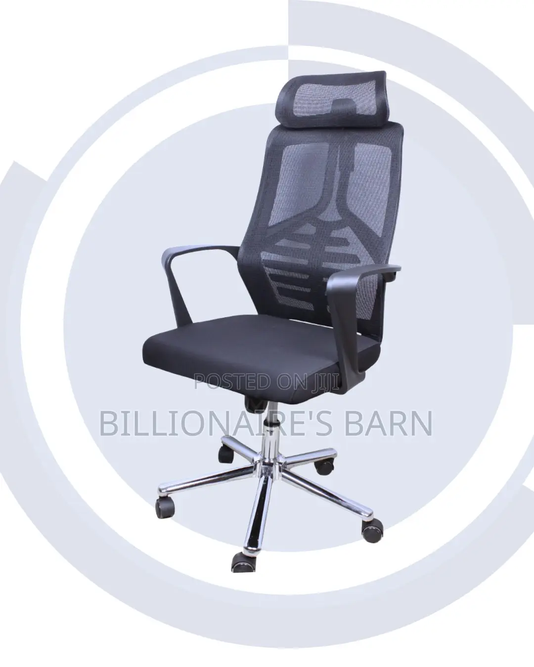 Comfy High Back Mesh Office Chair — Ideal for Long Zoom Sessions