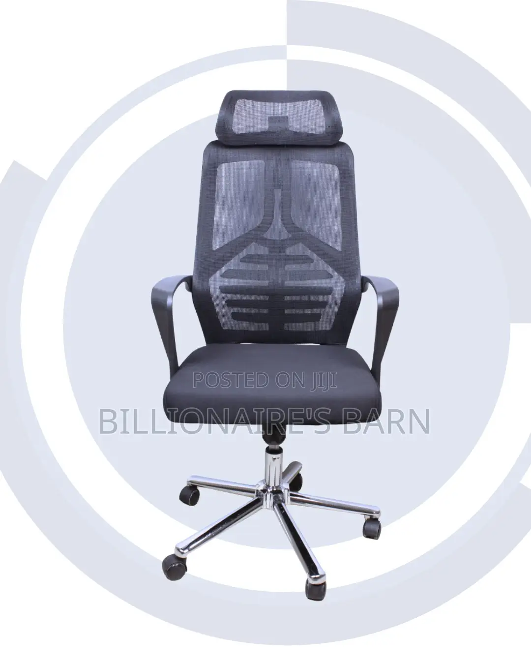 Comfy High Back Mesh Office Chair — Ideal for Long Zoom Sessions