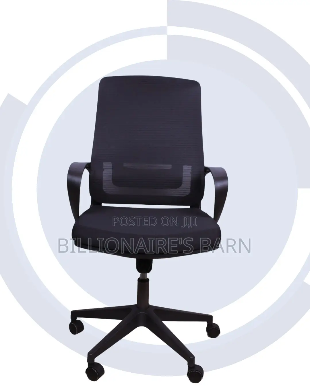 Black Ergonomic Mesh Office Chair | Executive Nylon Castors