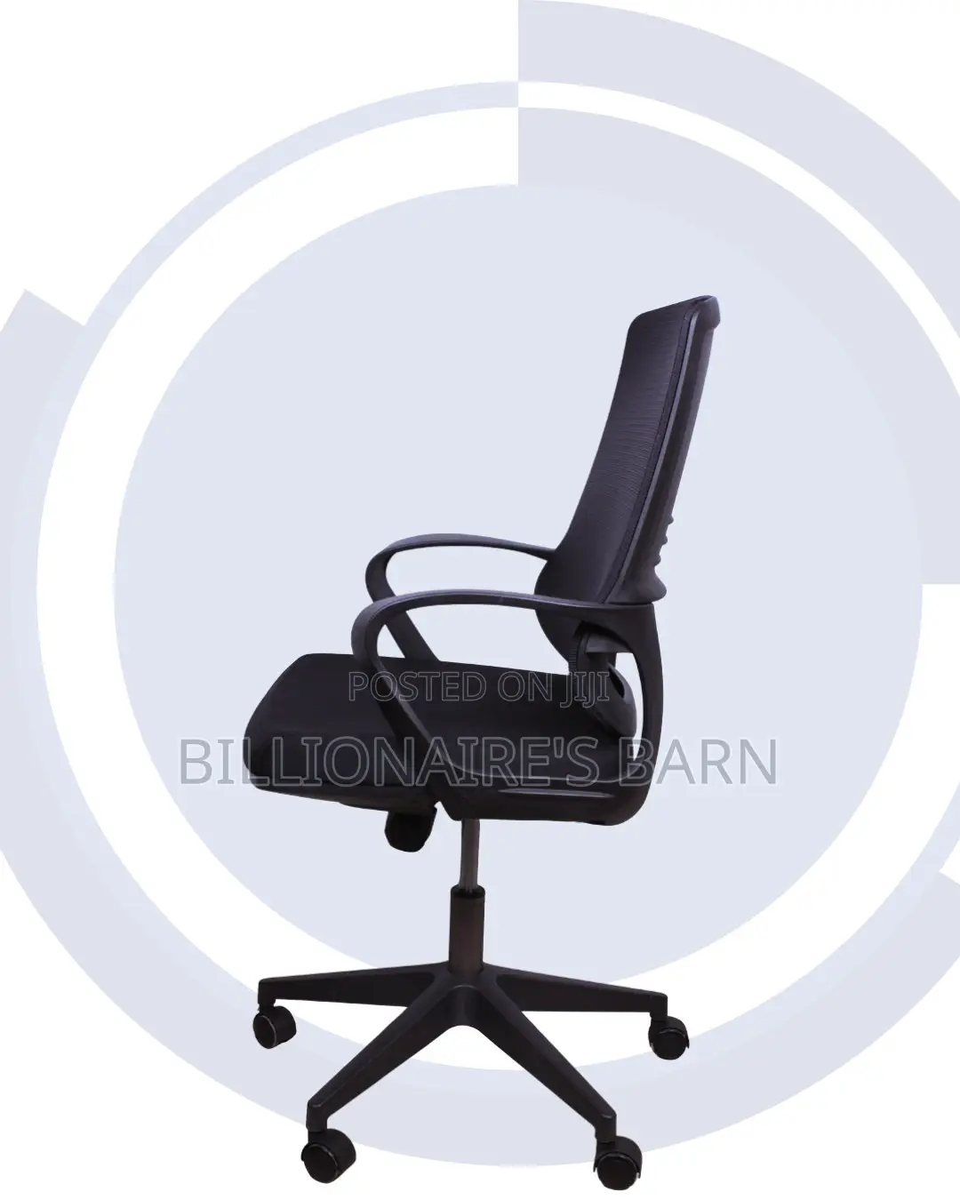Black Ergonomic Mesh Office Chair | Executive Nylon Castors