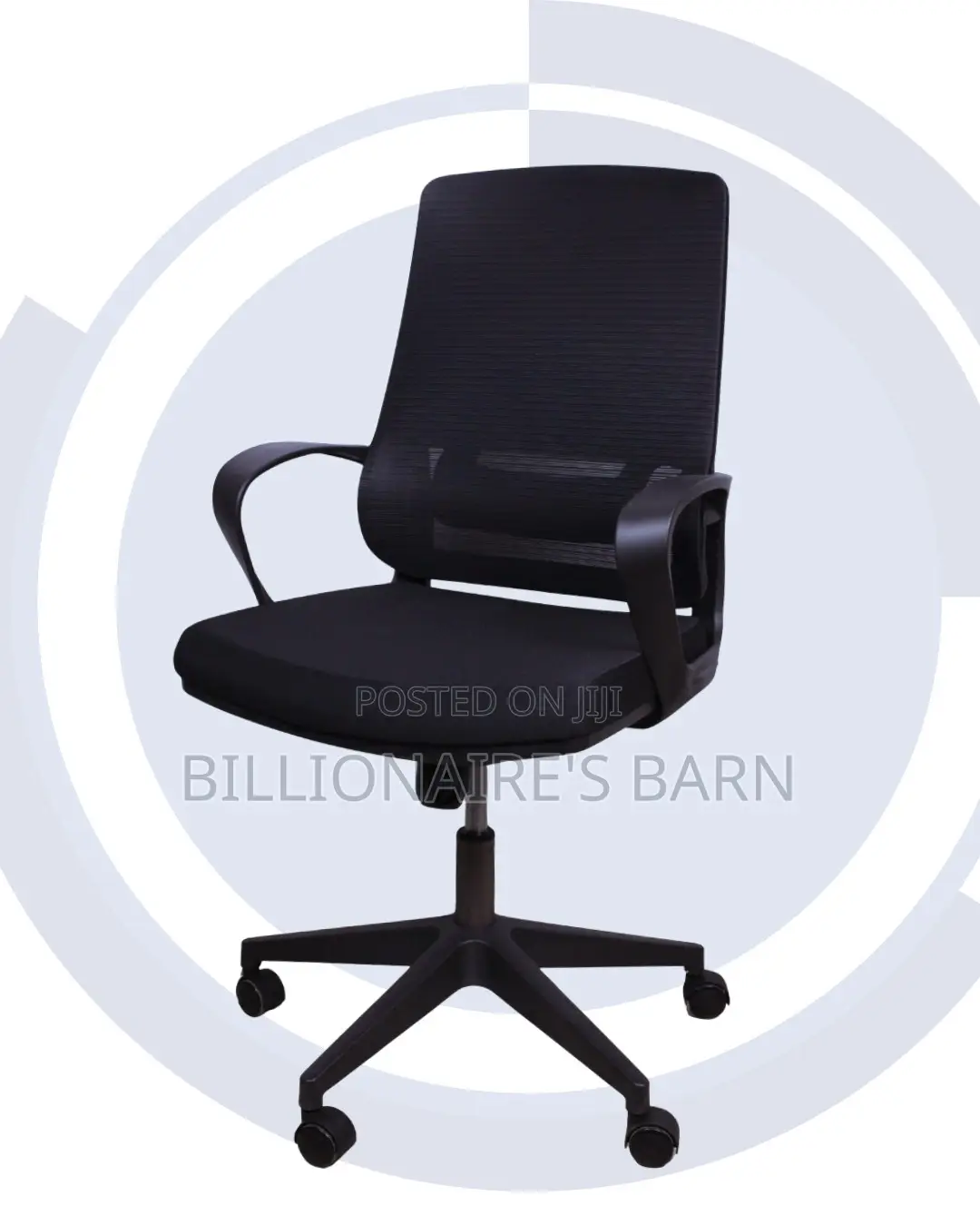 Black Ergonomic Mesh Office Chair | Executive Nylon Castors