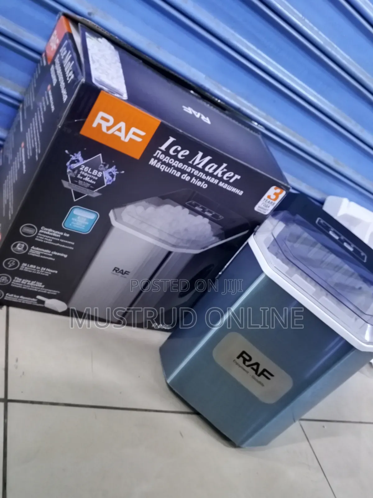 7ltrs 12kg Raf Ice Maker