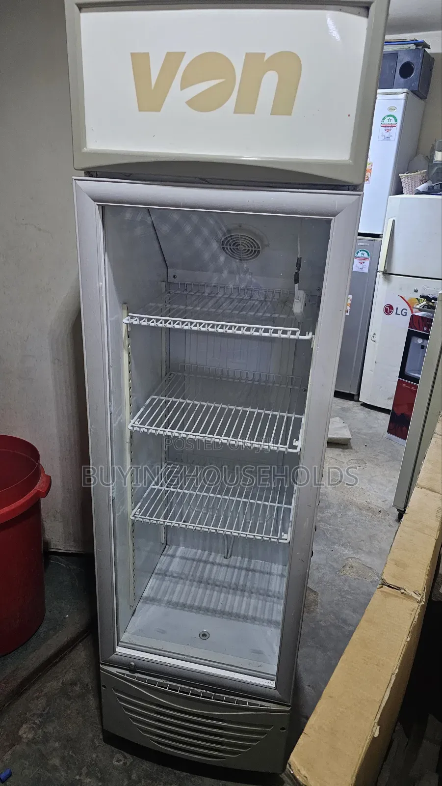 Von 250l Showcase Display Fridge