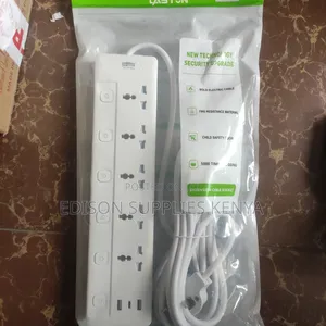 Caston Extension Cables Socket Multiplug 5 Way 5m 2 Usb 3 & C To C