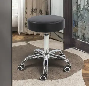 Home Kitchen Stool; Smooth-Rolling Leather Stool for Kitchen or Office