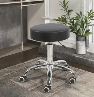 Home Kitchen Stool; Smooth-Rolling Leather Stool for Kitchen or Office