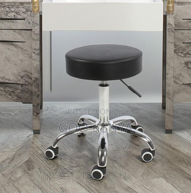 Home Kitchen Stool; Smooth-Rolling Leather Stool for Kitchen or Office - thumbnail 7