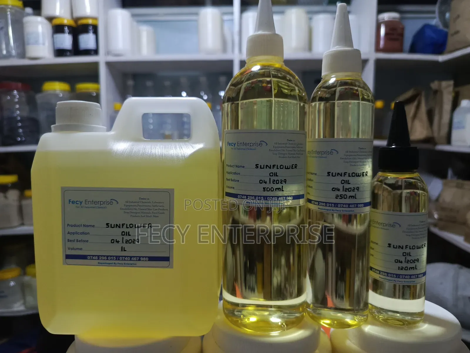 Sunflower Oil – (100% Natural Cold-Pressed) Pure Organic Carrier Oil