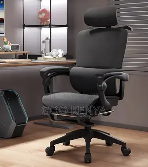 Office Chair;Recliner Mesh Chair With Adjustable Armrests and Footrest