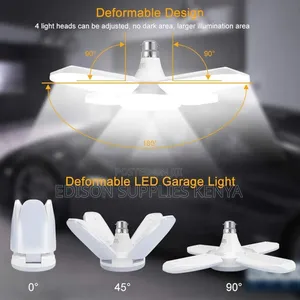 Foldable Bulbs Bright Led Garage Lights Deformable Lamps 60watts