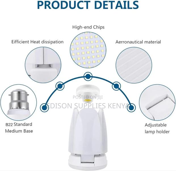 Foldable Bulbs Bright Led Garage Lights Deformable Lamps 60watts - thumbnail 4