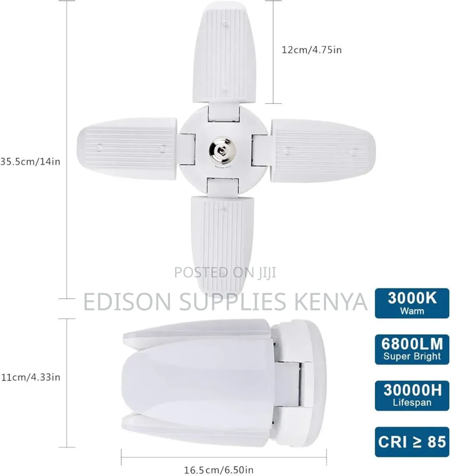 Foldable Bulbs Bright Led Garage Lights Deformable Lamps 60watts