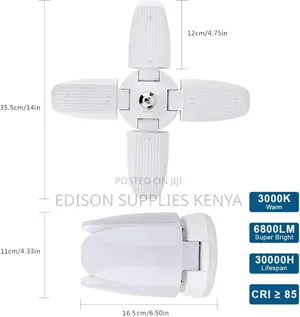 Foldable Bulbs Bright Led Garage Lights Deformable Lamps 60watts