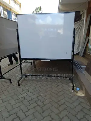 Heavy Duty Free Standing White Board 150cm X 120cm (5ft X 4ft)