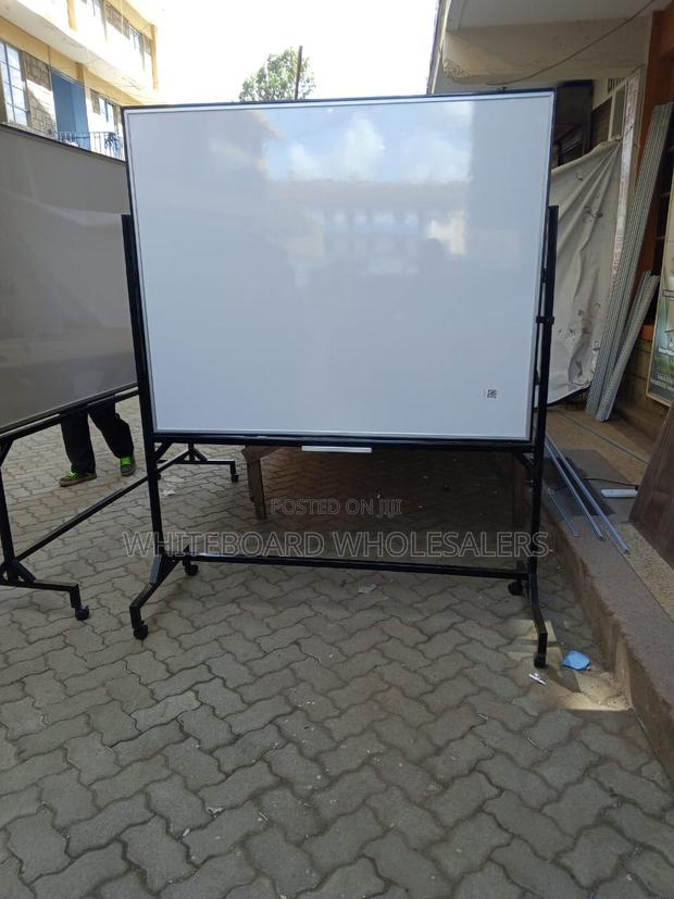 Heavy Duty Free Standing White Board 150cm X 120cm (5ft X 4ft) - main view