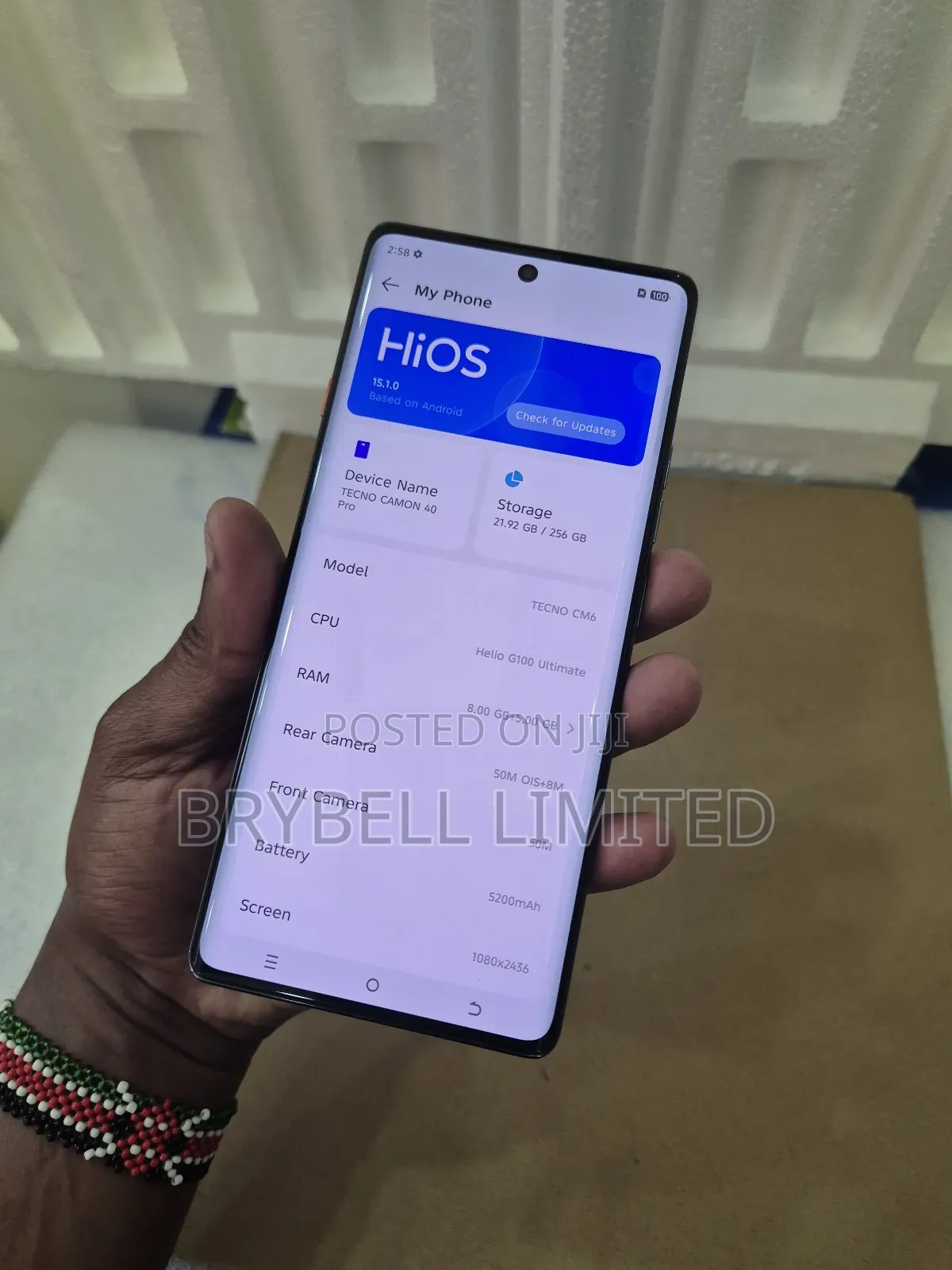 Tecno Camon 40 Pro 256 GB Gray