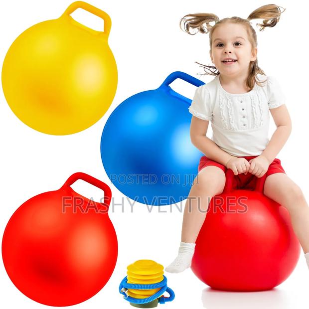 Kids Yoga Ball With Handle - main view