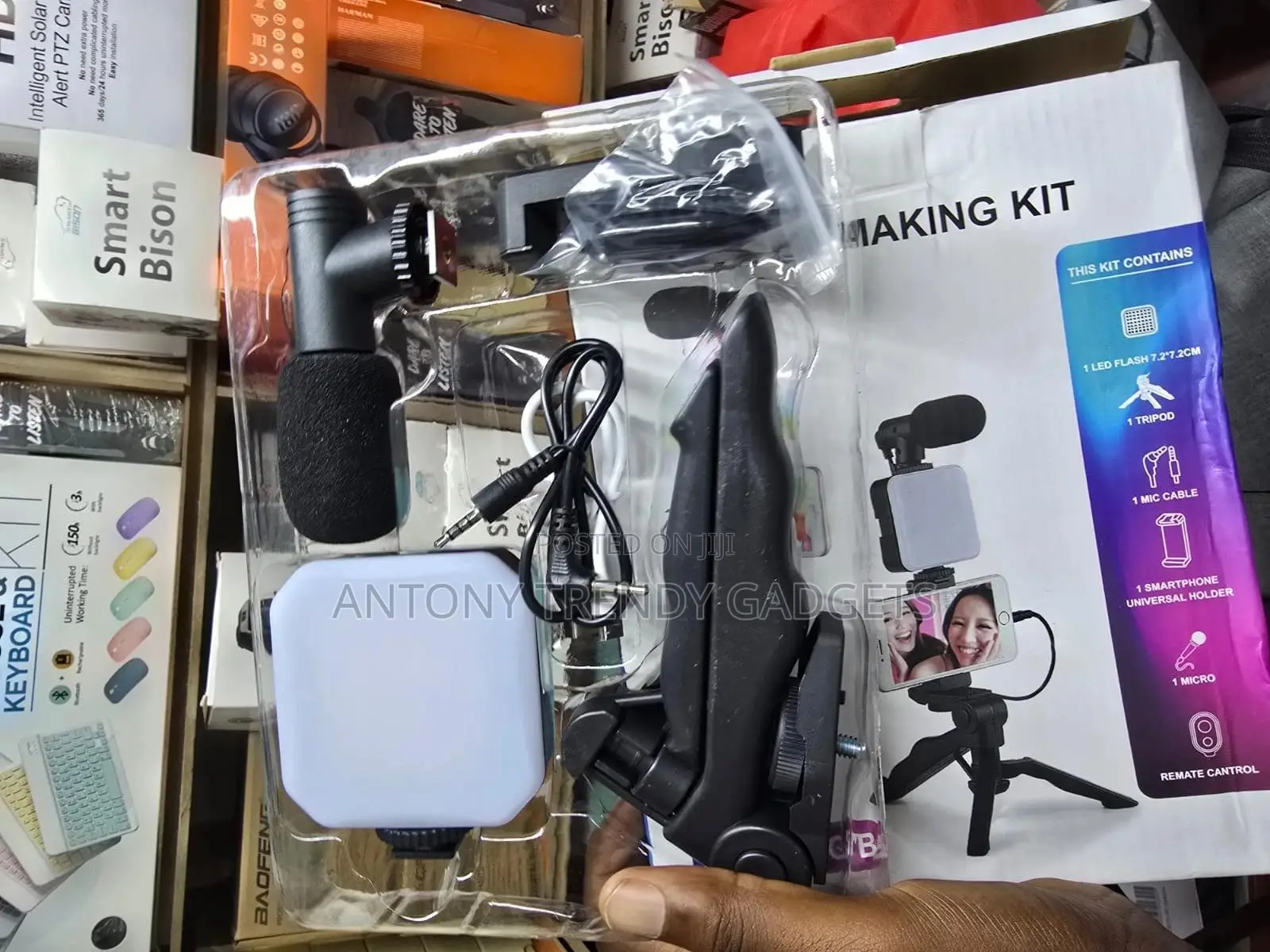 Complete Ay-49rgb Video Creator Kit With Tripod And Remote