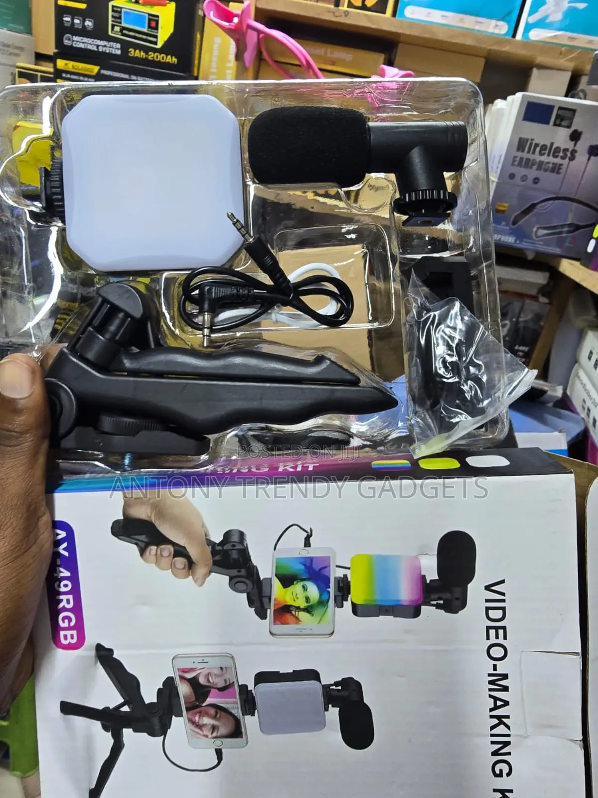 Complete Ay-49rgb Video Creator Kit With Tripod And Remote