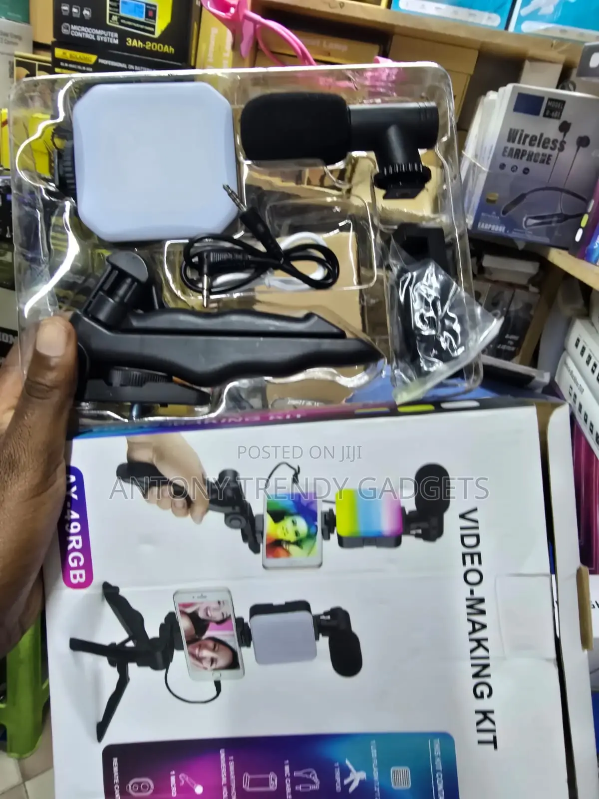 Portable Rgb Led Video Kit For Vlogging And Live Streaming