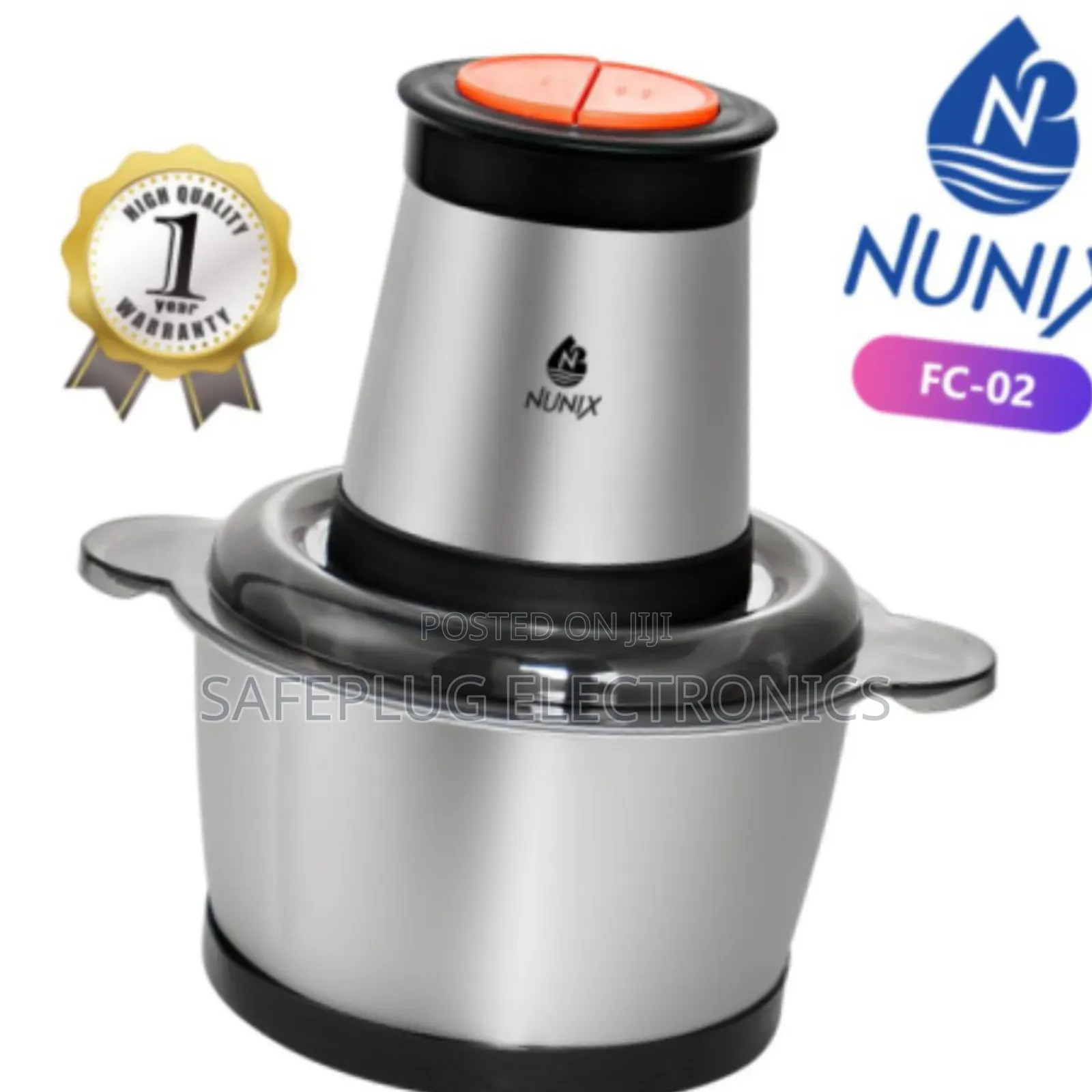 Chopper 2.0 Litres | Stainless Steel Blades | Easy Clean
