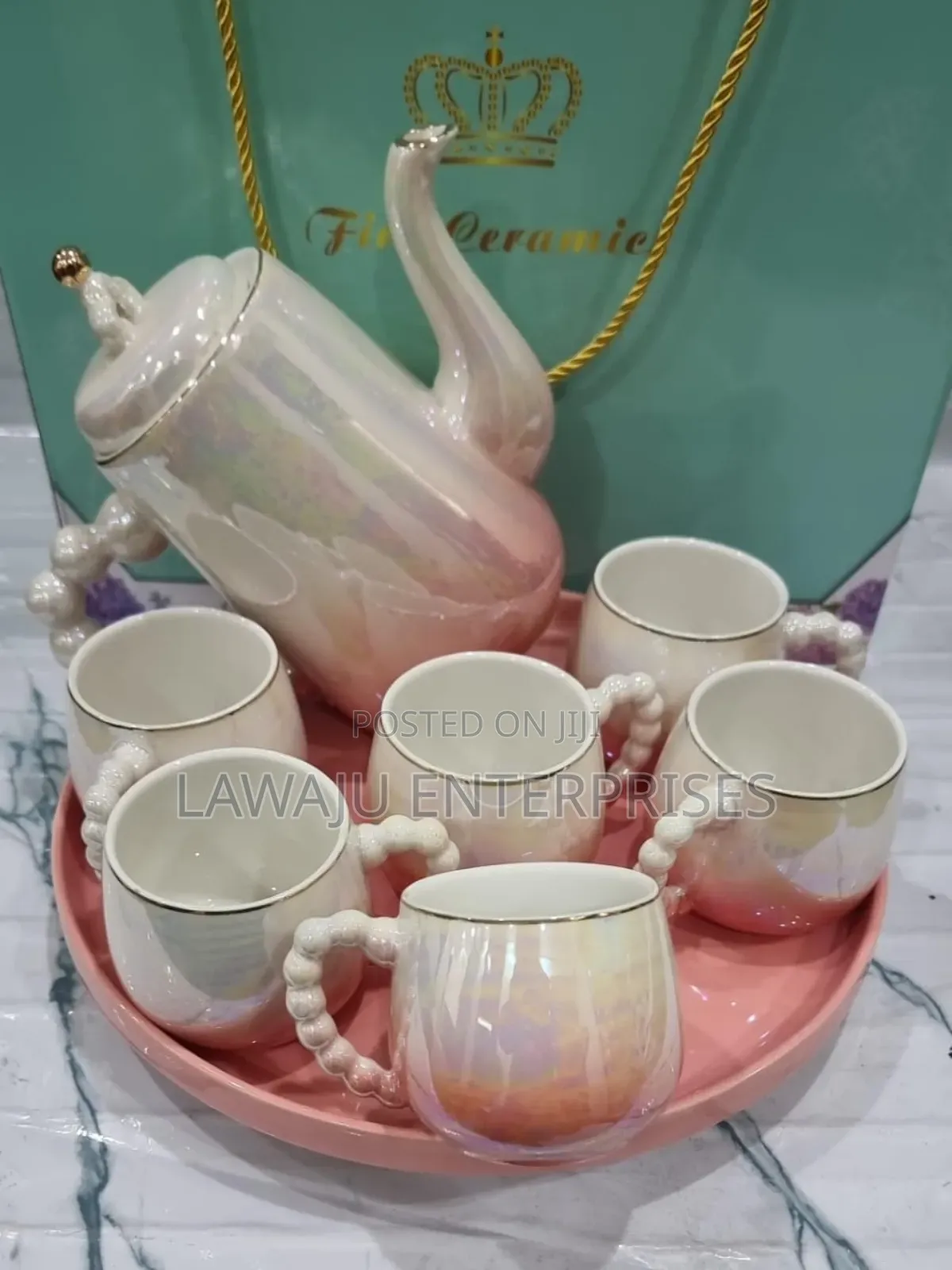 Rotating Tray Tea Set