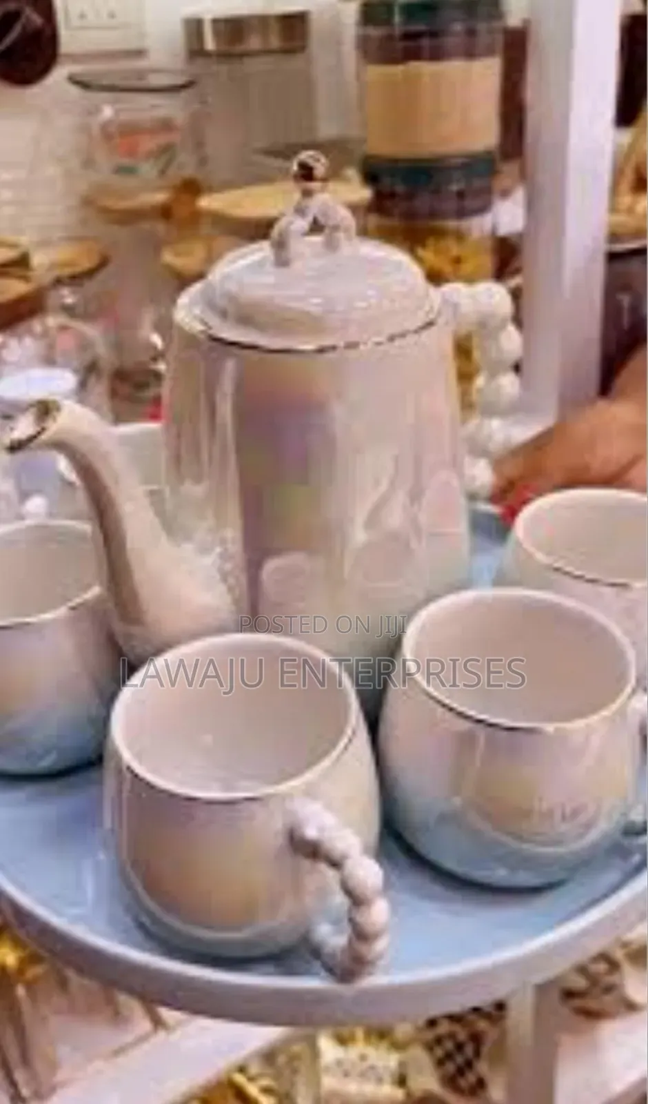 Rotating Tray Tea Set