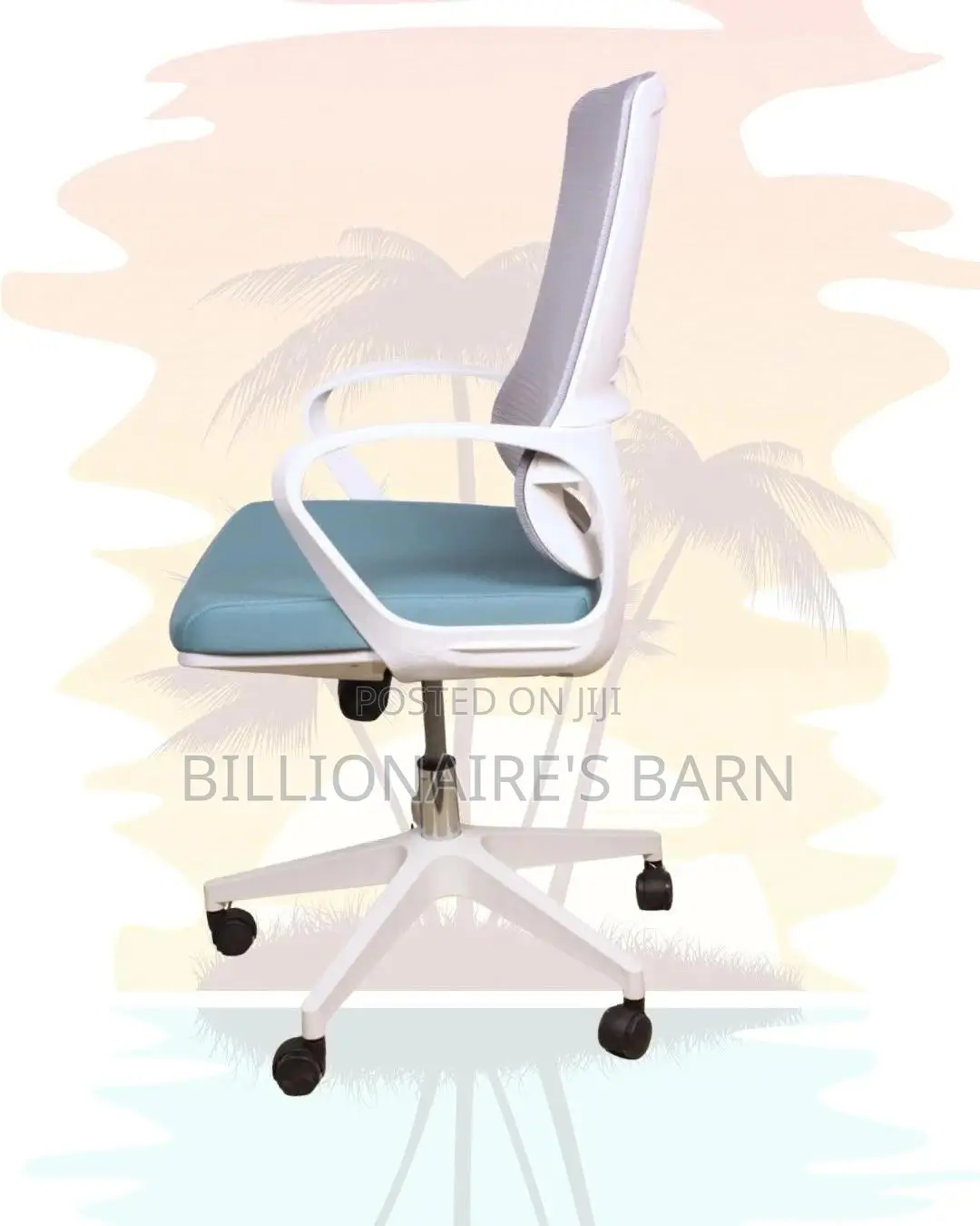 White Ergonomic Mesh Office Chair (Orthopedic) — Fast Seller