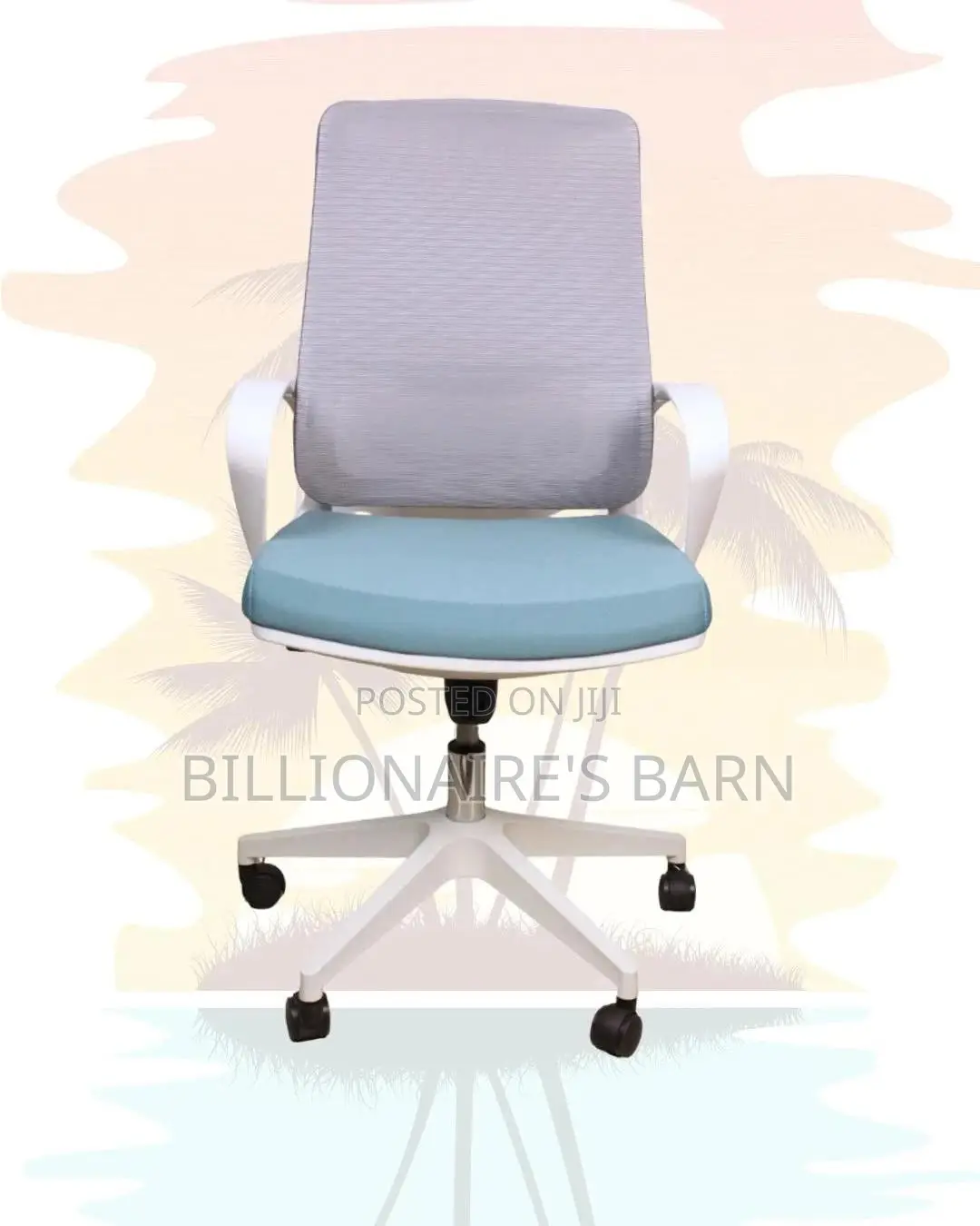 White Ergonomic Mesh Office Chair (Orthopedic) — Fast Seller