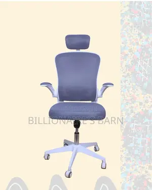 Plush White Ergonomic Office Chair | Lumbar Support