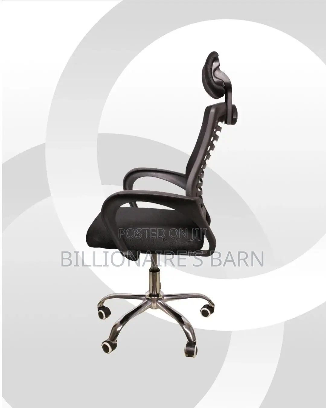 Secretarial Mesh Chair | Plush Swivel Base