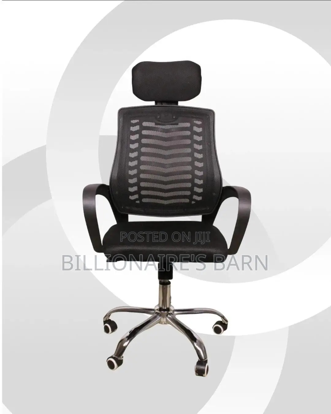 Secretarial Mesh Chair | Plush Swivel Base