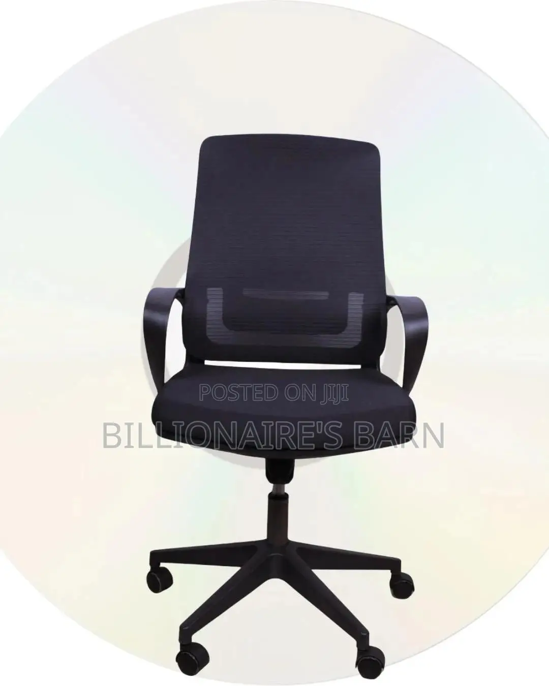 Black Ergonomic Mesh Office Chair | Space-saving Lumbar Support