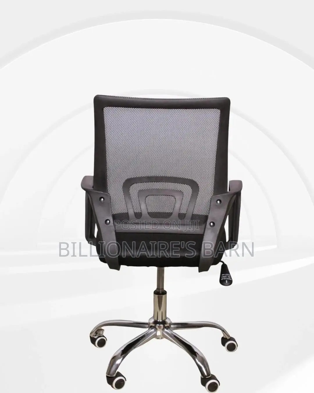 Sleek Secretarial Mesh Office Chair | Scratch-resistant Finish