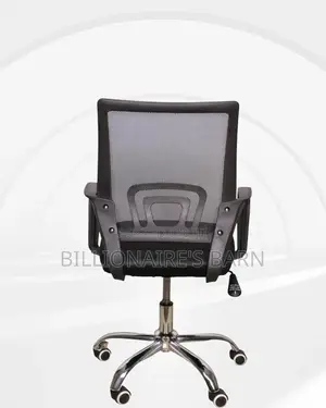 Sleek Secretarial Mesh Office Chair | Scratch-resistant Finish
