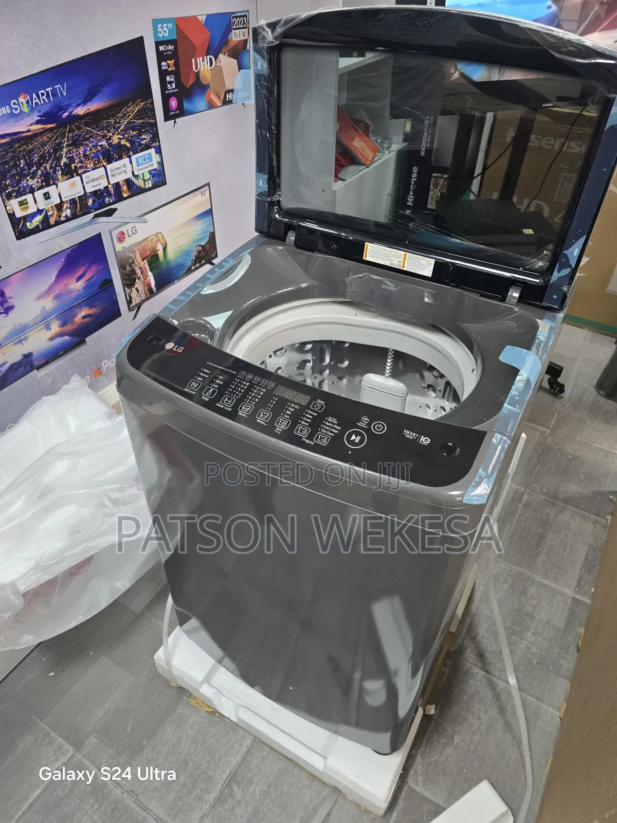 Lg T1466nehg2 Top Load Washing Machine, 14kg - Smart Inverter Control