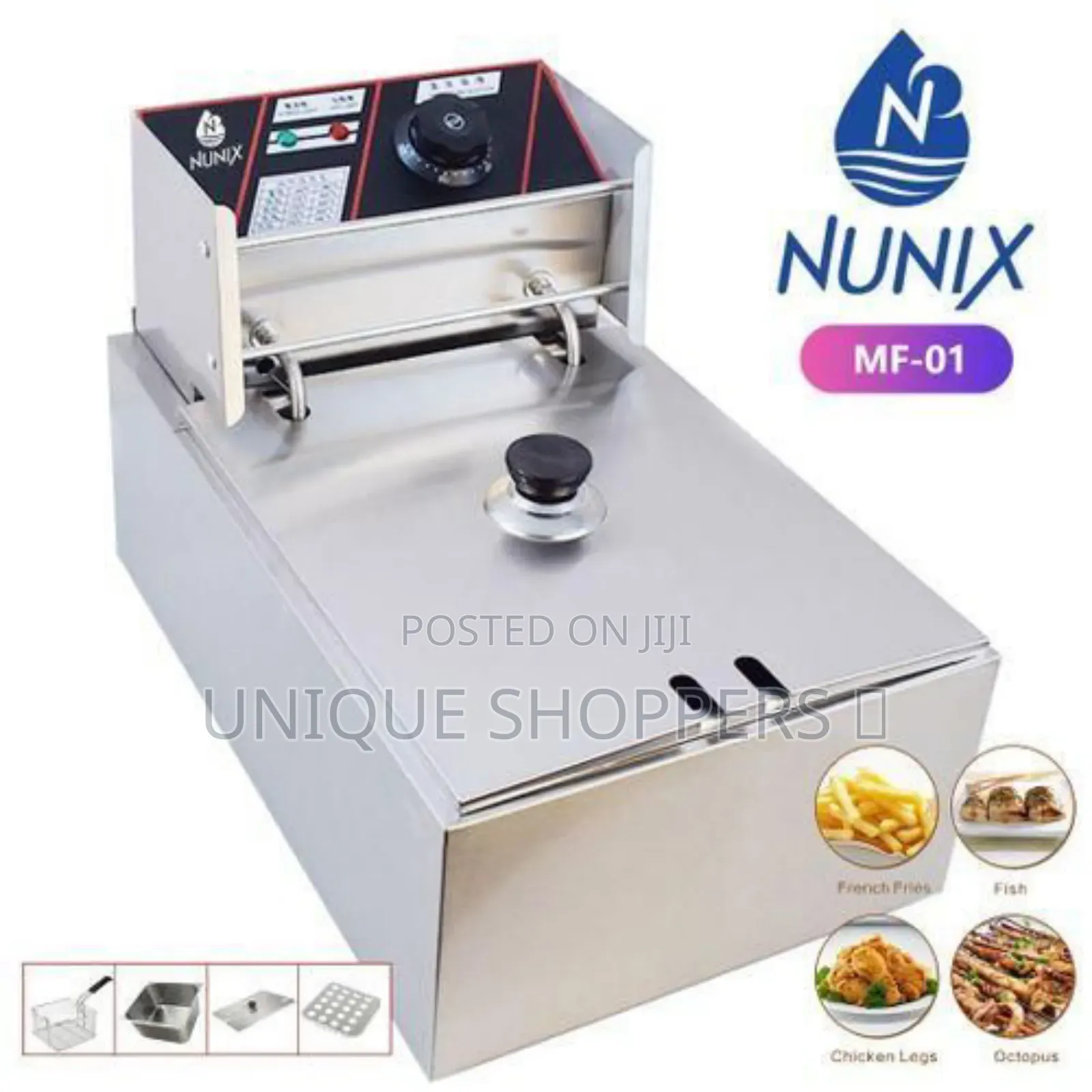 Nunix Deep Fryer Electric Chips Fryer 6l