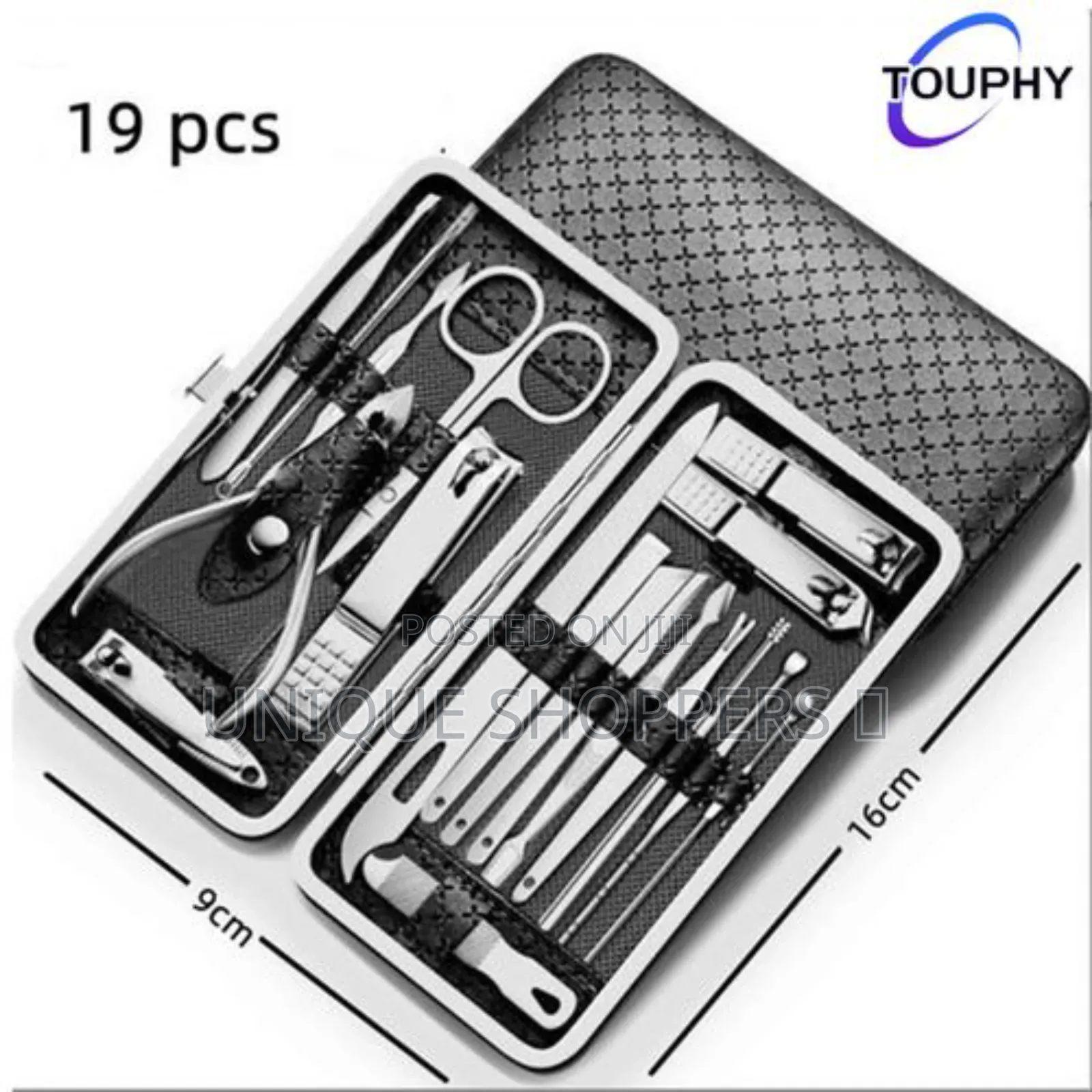 Touphy Manicure Nail Clippers Kit Pedicure Set Nail 19pcs
