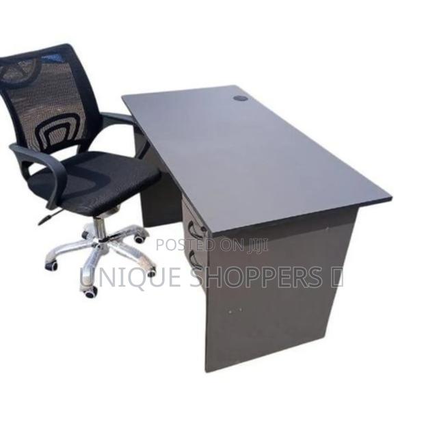 Greyhigh-Quality Study Desk and Chair Set – Ergonomic Design - main view
